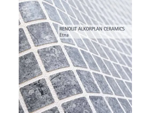 Пленка ПВХ (лайнер) (рулон 1,65*25 м.) RENOLIT ALKORPLAN CERAMICS Etna 2 мм. (рельефная мозаика)
