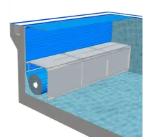 Подводная декоративная скамья В-2 для сматывающего устройства В-1