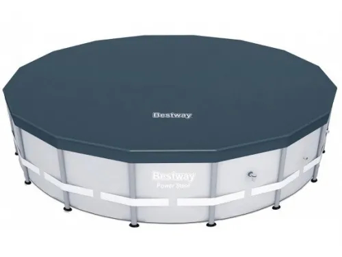 Покрывало брезентовое для каркасного бассейна 5,50 м (d 555 см) (круг) Bestway 58039 