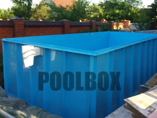 Полипропиленовый бассейн 5,0*3,0*1,5 м.