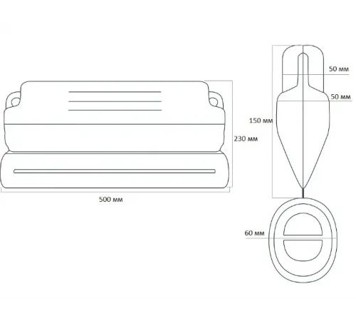 Поплавок для компенсации пучения льда при консервации бассейна AquaViva 97105 (0,5 м)