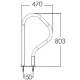 Поручень для спуска в бассейн Aquaviva ARB-F (комплект 2 шт.) из нерж. стали AISI-304
