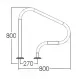Поручень для спуска в бассейн Aquaviva ARP-F (комплект 2 шт.) из нерж. стали AISI-316