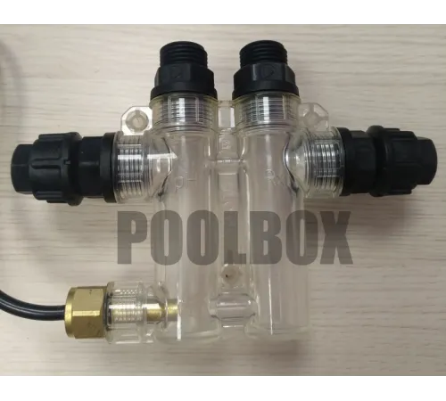 Пробоотборная ячейка Rx-pH-t в сборе (датчик температуры, 2 держателя электрода, 2 фитинга)