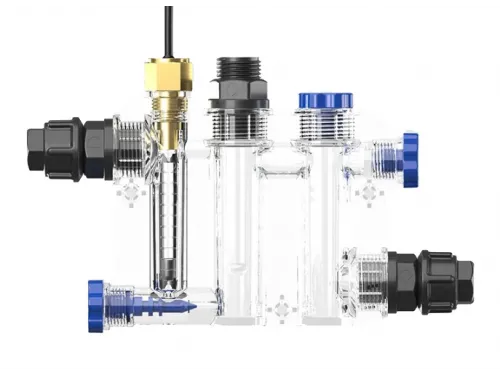 Пробоотборная ячейка с регулятором потока PRO с 1 заг. (датчиктемп.,1 держ.электрода,2 фитинга,1заг.)