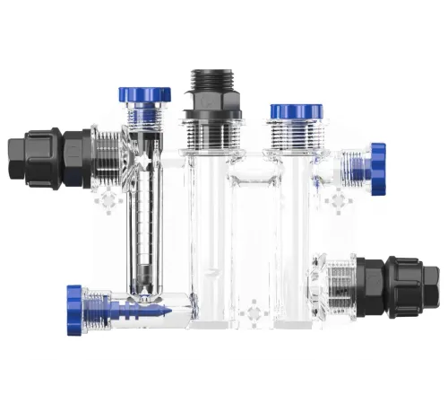 Пробоотборная ячейка с регулятором потока PRO с 2 заг. (1держ.электрода,2 фитинга,1заг.)