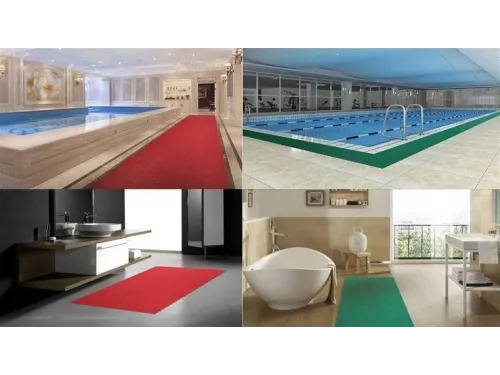 Противоскользящий ПВХ настил AquaViva (толщина 5 мм., 2,6 кг\м2, рулон 0,9х15 м) красный