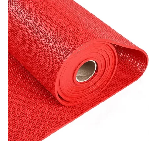 Противоскользящий ПВХ настил AquaViva (толщина 5 мм., 2,6 кг\м2, рулон 0,9х15 м) красный