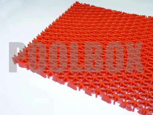 Противоскользящий ПВХ настил AquaViva (толщина 5 мм., 2,6 кг\м2, рулон 0,9х15 м) красный