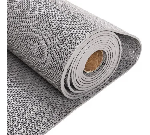 Противоскользящий ПВХ настил AquaViva (толщина 5 мм., 2,6 кг\м2, рулон 0,9х15 м) серый