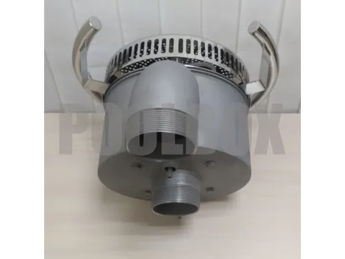 Противоток АТ 15.01 (50 м.куб./час) с пневмо-кнопкой (универс.) из нерж. стали AISI-304 (закладная)