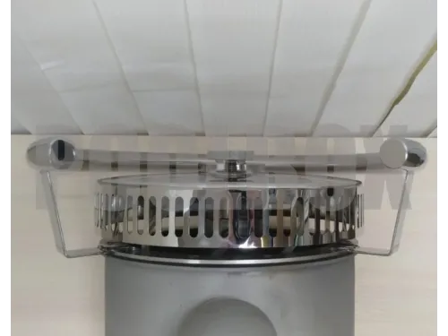 Противоток АТ 15.01 (50 м.куб./час) с пневмо-кнопкой (универс.) из нерж. стали AISI-304 (закладная)