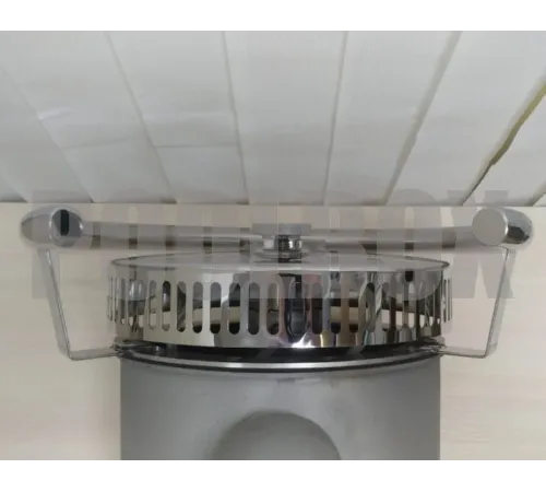 Противоток АТ 15.01.1 (50 м.куб./час) с пьезо-кнопкой (универс.) из нерж. стали AISI-304 (закладная)