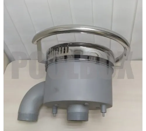 Противоток АТ 15.01.1 (50 м.куб./час) с пьезо-кнопкой (универс.) из нерж. стали AISI-304 (закладная)