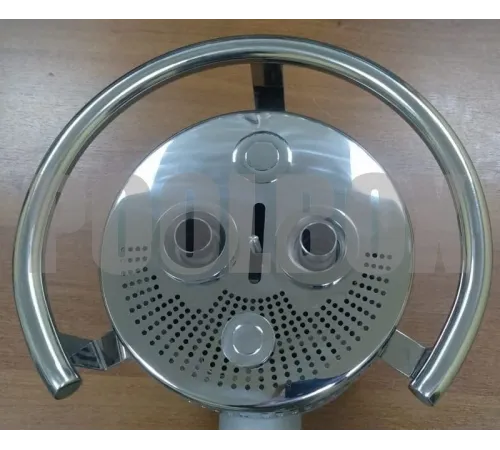 Противоток АТ 15.02.1 (75 м.куб./час) с пьезо-кнопкой (универс.) из нерж. стали AISI-304 (закладная)