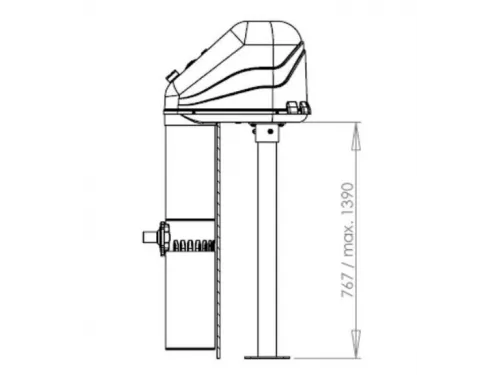 Противоток навесной (50 м3/ч, 1,5 кВт, 220B) AquaJet 50