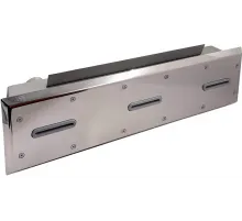 Противоток ПТ.150 (150 м.куб./час) с пьезо-кнопкой (универс.) из нержавеющей стали AISI-304 (закладная)