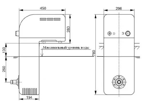 Противоток навесной (24 м3/ч  220В) Badu Jet Active