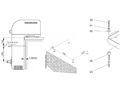 Противоток навесной (24 м3/ч  220В) Badu Jet Active
