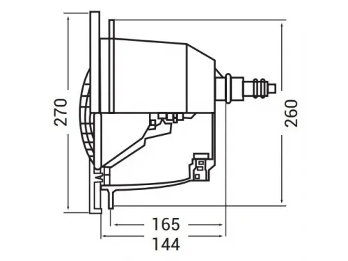 Прожектор (300Вт 12В) галогенный (плитка) Hayward Design 3478 White