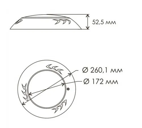 Прожектор (33 Вт) светодиодный белый Aquaviva LED003 546LED White теплый