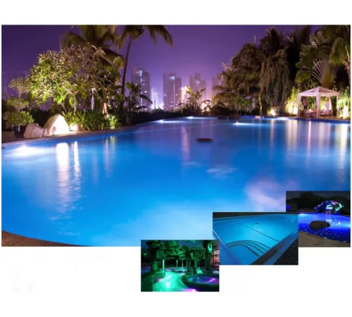 Прожектор светодиодный (33 Вт) цветной AquaViva LED029 546LED RGB ультратонкий