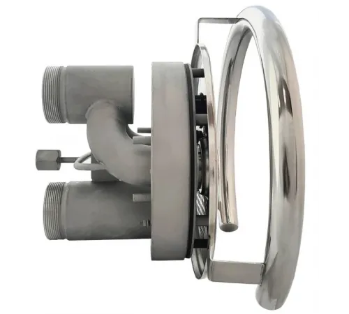 Противоток ПТ.75.0 (75 м.куб./час) с пневмо-кнопкой (универс.) из нерж. стали AISI-304 (закладная)