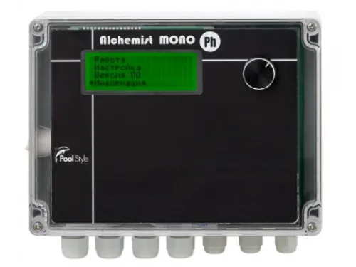 Станция контроля и дозирования хим. реагентов (PH) Alchemist MONO PH Poolstyle (перист. насос 2,2 л/час)