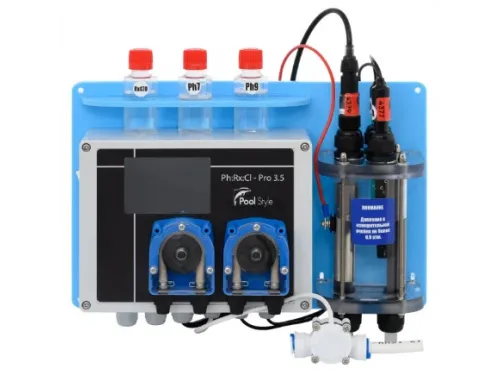 Станция контроля и дозирования хим. реагентов (PH/Redox/Cl) Alchemist Ph Rx Cl 3.5 Poolstyle (мембр. насосы 15 л/час)