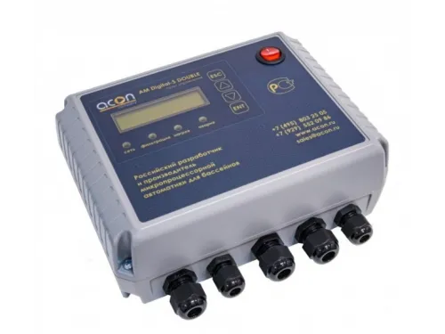 Пульт управления фильтрацией (2 насоса) и подогревом AM Digital SOFT DOUBLE Acon с плавным пуском