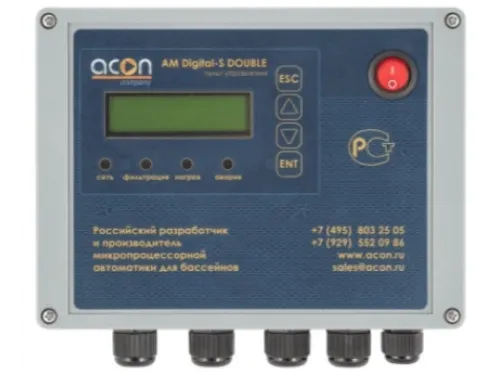 Пульт управления фильтрацией (2 насоса) и подогревом AM Digital-S DOUBLE Acon