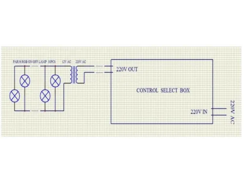 Пульт ДУ AquaViva к LED GAS PAR56 SWITCH BOX