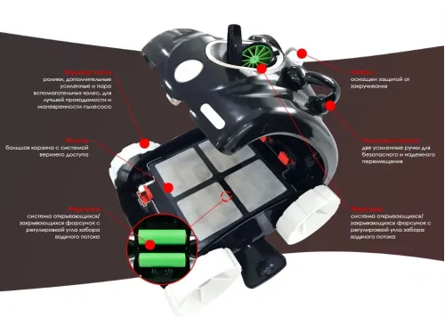 Пылесос (робот-очиститель) AquaViva 5220 Luna (кабель 10+2 м.)