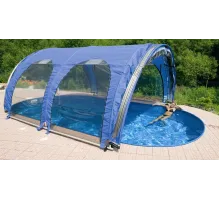 Раскладной павильон из ПВХ 8,9*4,9*2,6 м. (овал) Azuro