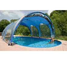 Раскладной павильон из ПВХ 10,0*4,1*2,2 м. (овал) Azuro