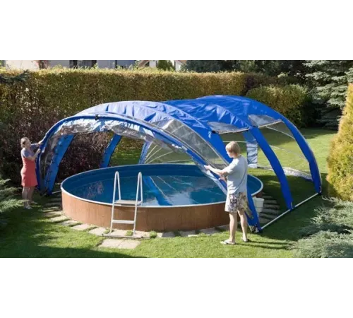 Раскладной павильон из ПВХ 10,8*4,9*2,6 м. (овал) Azuro