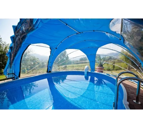 Раскладной павильон из ПВХ 10,8*4,9*2,6 м. (овал) Azuro