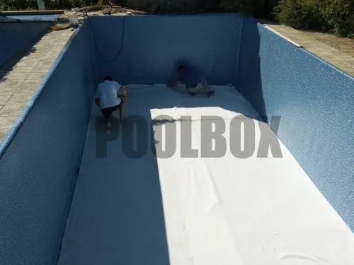 Пленка ПВХ (лайнер) (рулон 1,65*25 м.) CGT PF4000 Oceanstone 1,5 мм. (мелкий мрамор)