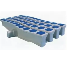 Решетка переливная цветная волна Anti Slip 200 х 26.5 мм синий DE2720B Emaux