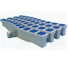 Решетка переливная цветная волна Anti Slip 250 х 26.5 мм синий DE2725B Emaux