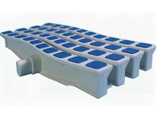 Решетка переливная цветная волна Anti Slip 250 х 26.5 мм синий DE2725B Emaux