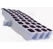 Решетка переливная цветная волна Anti Slip 250 х 26.5 мм черный DE2725W Emaux