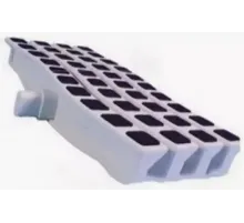 Решетка переливная цветная волна Anti Slip 250 х 26.5 мм черный DE2725W Emaux