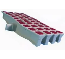 Решетка переливная цветная волна Anti Slip 250 х 26.5 мм красный DE2725W Emaux