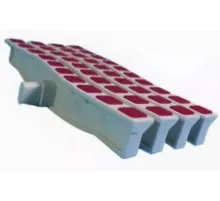 Решетка переливная цветная волна Anti Slip 250 х 26.5 мм красный DE2725W Emaux