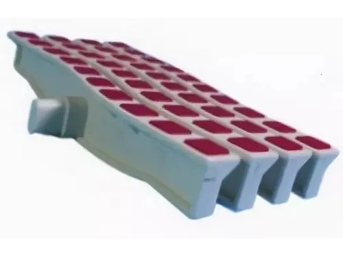 Решетка переливная цветная волна Anti Slip 250 х 26.5 мм красный DE2725W Emaux