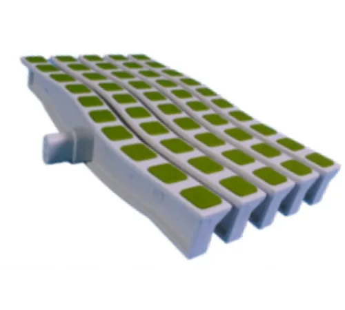 Решетка переливная цветная волна Anti Slip 250 х 26.5 мм зеленый DE2725W Emaux