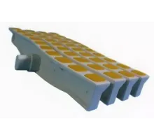 Решетка переливная цветная волна Anti Slip 250 х 26.5 мм желтый DE2725W Emaux