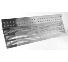 Решетка переливная АТ 12.02 (ш. 245 мм.) перфорированная из нерж. стали AISI 304/316