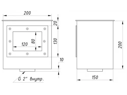 Скиммер АТ 05.20 (универс.) МИНИ, из нерж. стали AISI-304